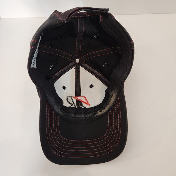 K-PRODUCTS Bridgestone Black Grey Adjustable Strapback Hook Loop Mens OS FLAWED - Picture 6 of 12